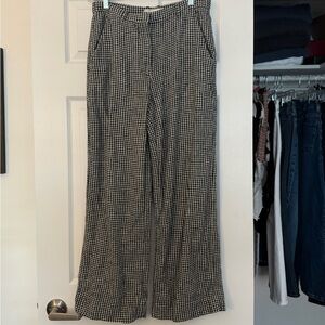 Abercrombie Gingham Linen Trousers